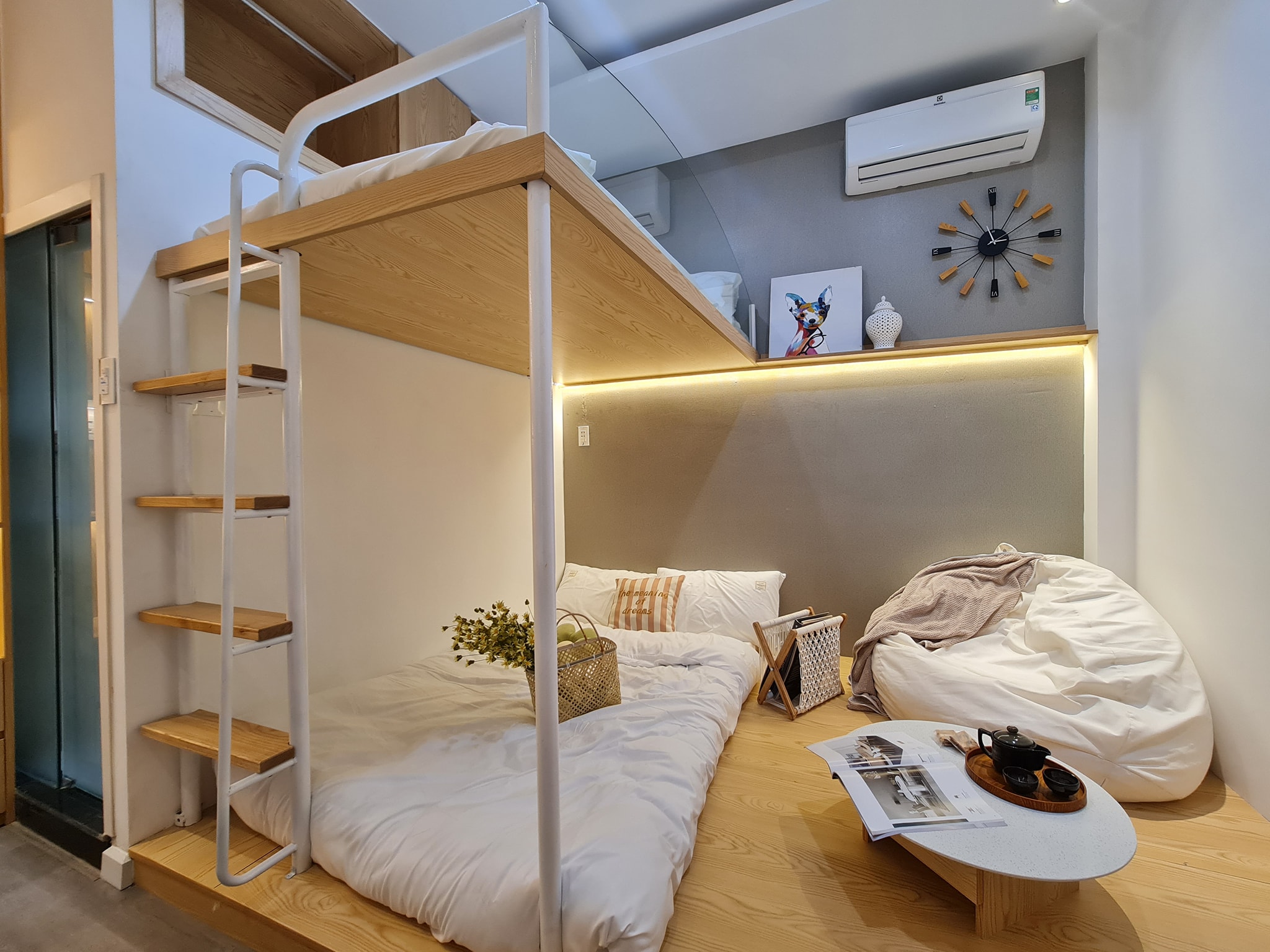 Phòng ngủ cho bé với giường tầng tiện nghi