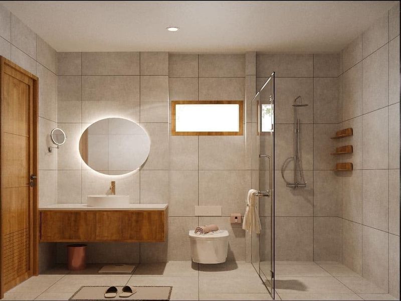 Phòng tắm thiết kế hiện đại rộng rãi