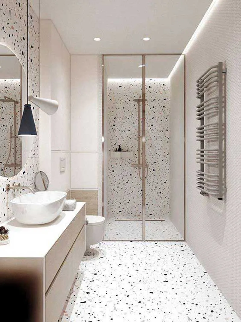 Gạch ốp nhà tắm giúp mở rộng không gian