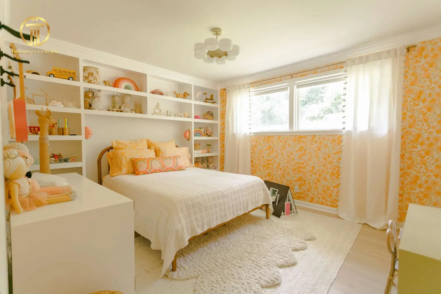 Mẫu phòng ngủ đẹp cho bé gái 15 tuổi cho biệt thự phong cách cổ điển