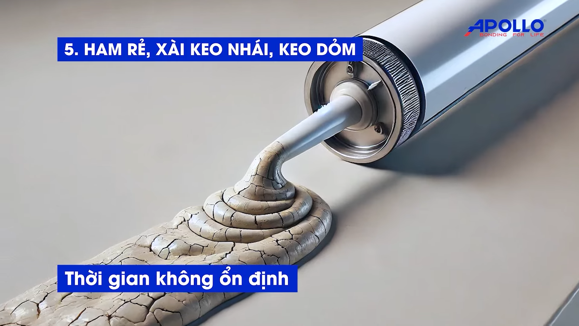 Lựa chọn keo silicone kém chất lượng có thể ảnh hưởng đến chất lượng toàn bộ công trình