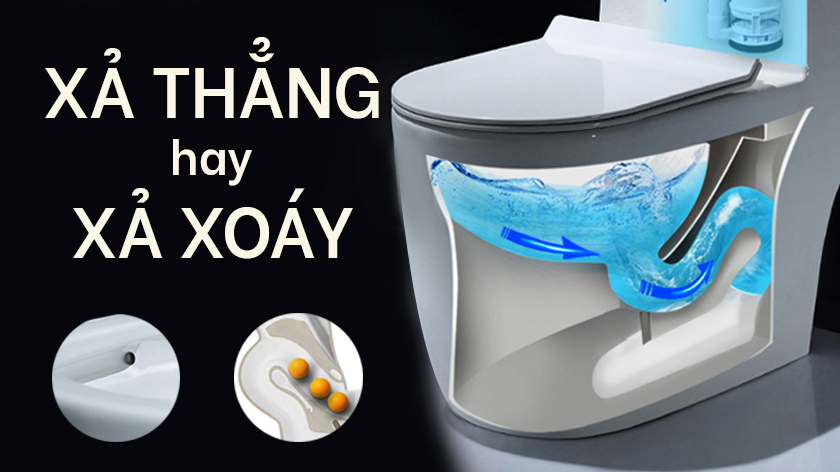 Đây là hai công nghệ xả nước khác nhau được nhiều người quan tâm 
