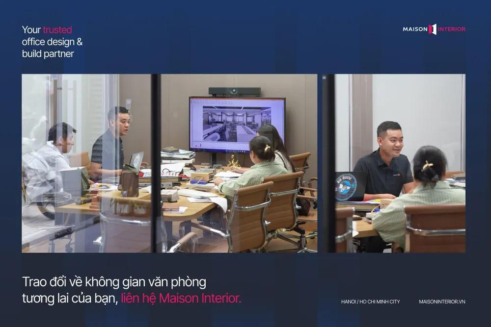 Maison Interior là công ty thiết kế thi công nội thất văn phòng trọn gói uy tín Hà Nội